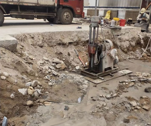 克山公路下沉压浆