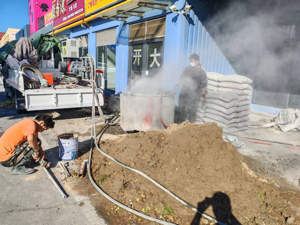 克山顶管注浆加固